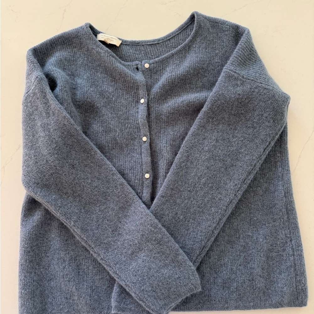 Sezane Light Blue Gaspard Cardigan